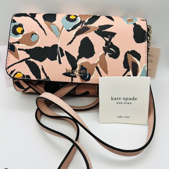 Kate Spade Small Flap Convertible Cameron Crossbody Paper Rose NWT - Picture 4 of 4